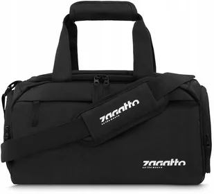 Zagatto, Torba sportowa męska damska na trening 16L, czarna torba fitness - Torby sportowe - miniaturka - grafika 1