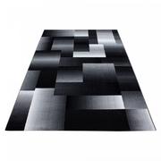 Dywany - Dywan nowoczesny Miami Kwadraty szaro-czarne 80x150 cm - miniaturka - grafika 1