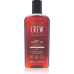 American Crew 3w1 Ginger&Tea, szampon, odżywka i żel pod prysznic w jednym, 450ml - Odżywki do włosów - miniaturka - grafika 1