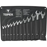 Klucze i nasadki - Topex KOMPLET KLUCZY PŁASKO-OCZKOWYCH 12-SZTUKOWY 13-32MM PREMIUM T 35D758 - miniaturka - grafika 1