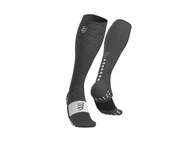 Skarpetki sportowe męskie - COMPRESSPORT Skarpety kompresyjne FULL SOCKS RECOVERY szare - miniaturka - grafika 1