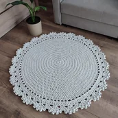 Dywany - Dywan szydełkowy ze sznurka 110cm - miniaturka - grafika 1