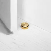 Akcesoria do drzwi - Stopka Stoper do drzwi podłogowy Mosiężny - miniaturka - grafika 1