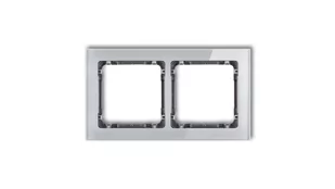 Karlik Ramka uniwersalna 2-krotna - efekt szkła DECO 15-11-DRS-2 - Klawisze i ramki - miniaturka - grafika 1