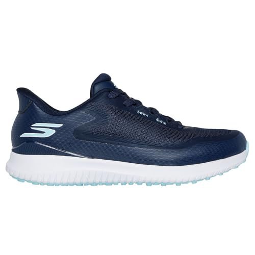 Skechers Go Golf Damskie buty do gry w golfa Flight Slip-in Spikeless, granatowy, 40 EU Szeroki