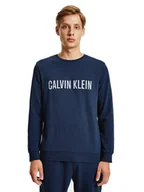 Bluzy męskie - Calvin Klein Bluza Męska Cienka L/S Sweatshirt Navy 000Nm1960E 8Sb Xl - miniaturka - grafika 1
