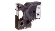 Papier do drukarek - Dymo Taśma poliestrowa trwała 9mm x 5,5m czarna na metalicznym S0718170 18485 - miniaturka - grafika 1