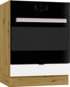 Szafki kuchenne - Szafka pod piekarnik GIANNA DK60 biała alaska/dąb artisan STOLKAR - miniaturka - grafika 1