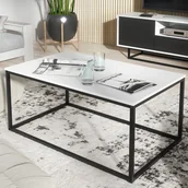 Ławy i stoliki kawowe - Stolik Kawowy 100cm Loft ONE FURNITURE Laminat Biały - miniaturka - grafika 1