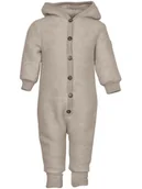 Kombinezony dla dzieci - mikk-line Wełniany kombinezon w kolorze beżowym - miniaturka - grafika 1