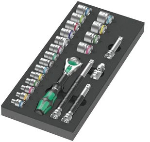 Wera 05150111001 klucz zapadkowy 23 szt. Czarny, Zielony - Klucze i nasadki - miniaturka - grafika 1