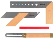 Inne urządzenia pomiarowe - ZESTAW KĄTOWNIKÓW STOLARSKICH 3 SZT - miniaturka - grafika 1