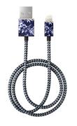 Kable USB - IDEAL IDEAL USB-Lightning Fashion 1 m sailor blue bloom) - miniaturka - grafika 1