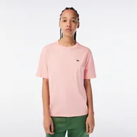 Koszulki i topy damskie - Damska Koszulka z krótkim rękawem LACOSTE T-SHIRTS TF5441.KF9 – Różowy - miniaturka - grafika 1