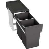 Kosze na śmieci - Blanco Sortownik odpadów BOTTON II 30/2 czarny 526376 - miniaturka - grafika 1