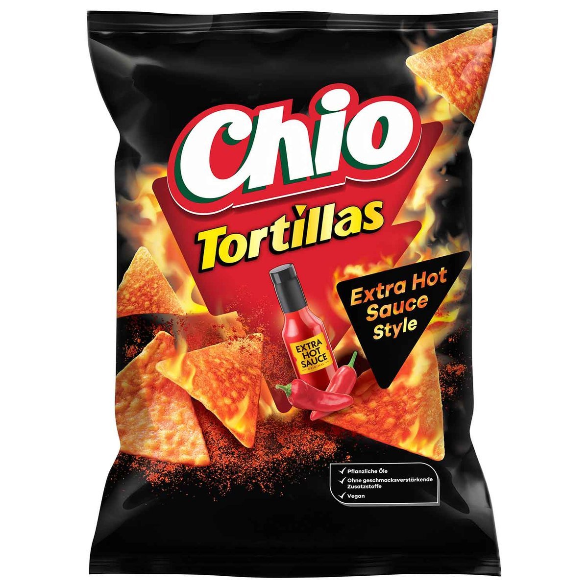 CHIO chipsy Tortillas Extra Hot Sauce Style 110g