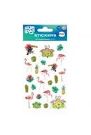 Zabawki kreatywne - Naklejki 10x16 cm Flamingi Epoxy STICKER BOO 537783 - miniaturka - grafika 1