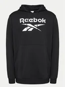 Bluzy męskie - Reebok Bluza Identity Big Logo 100050290 Czarny Regular Fit - miniaturka - grafika 1