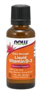 Witaminy i minerały - Now Foods NOW Extra Strength Liquid Vitamin D-3 30ml - miniaturka - grafika 1