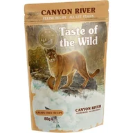 Mokra karma dla kotów - Karma dla kota TASTE OF THE WILD Canyon River Pstrąg z kurczakiem i indykiem w sosie 85 g - miniaturka - grafika 1