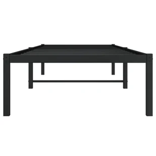 Metalowa rama łóżka, czarna, 75x190 cm Lumarko! - Łóżka - miniaturka - grafika 6