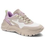 Sneakersy damskie - Beżowe Sneakersy Big Star Wygodne Buty Damskie - miniaturka - grafika 1