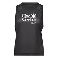 Kamizelki damskie - Reebok Damska kamizelka treningowa z siateczką, żółta, XL, ŻÓŁTY, XL - miniaturka - grafika 1