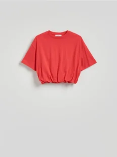 Reserved - Krótki t-shirt - czerwony - Moda i Uroda OUTLET - miniaturka - grafika 1