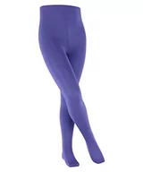Rajstopy - FALKE Dziewczęce rajstopy dziecięce z bawełny Cotton Touch, bez wzoru, nieprzejrzyste, bawełniane, jednokolorowe, cienkie, 1 sztuka rajstopy, fioletowe (Blue Iris 8316), 98-104 - miniaturka - grafika 1