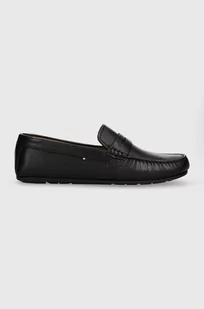 Tommy Hilfiger mokasyny skórzane CASUAL LEATHER DRIVER męskie kolor czarny FM0FM04999 - Mokasyny męskie - miniaturka - grafika 1