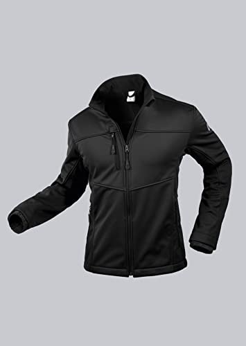 BP 1696-571-32-M męska kurtka softshell, stójka, zamek błyskawiczny z przodu, 255,00 g/m², 100% poliester, czarna, M