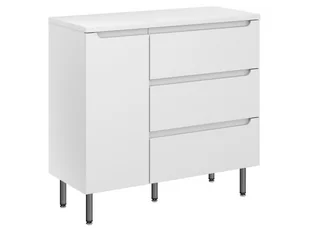 Szafka Stojąca Z Blatem ETH 90 cm D Prawa - Biały Mat - Szafki łazienkowe - miniaturka - grafika 1