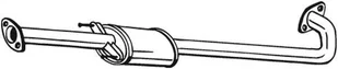 BOSAL Tłumik srodkowy 282-745 - Tłumiki - miniaturka - grafika 1