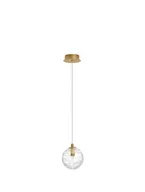 Lampy sufitowe - Lampa wisząca glamour LE42906 ball nad stolik złota - miniaturka - grafika 1