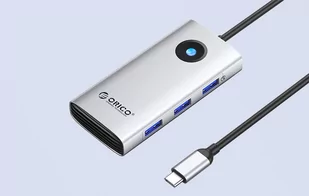 Stacja dokująca HUB 6w1 Orico USB-C, HDMI, 3xUSB (srebrna) - Stacje dokujące i replikatory portów Stacja dokująca HUB 6w1 Orico USB-C, HDMI, 3xUSB (srebrna) - Stacje dokujące i replikatory portów - miniaturka - grafika 2