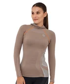 Bluzy damskie - Bluza damska z kapturem Brubeck FITNESS - miniaturka - grafika 1