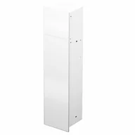 Szafki łazienkowe - Schowek WC do zabudowy stal drzwi białe lewe - miniaturka - grafika 1