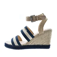Sandały damskie - Granatowe espadryle, sandały damskie BIG STAR LL274885 - miniaturka - grafika 1