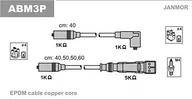 Akcesoria do układu elektrycznego - JANMOR Zestaw przewodów zapłonowych ABM3P - miniaturka - grafika 1