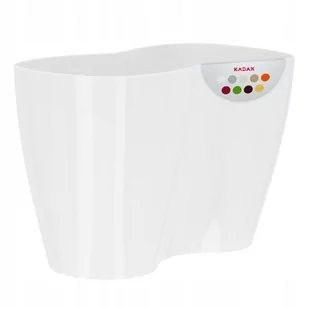 Doniczka do storczyków podwójna Fermo 23 x 15 cm, biała - Donice - miniaturka - grafika 1