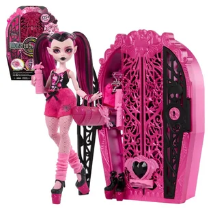 Monster High Straszysekrety Potworne Sekrety Draculaura Lalka + Akcesoria - Lalki dla dziewczynek - miniaturka - grafika 1