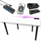 Biurka gamingowe - BIURKO GAMINGOWE BIAE 120x60 PRZEPUST GNIAZDO USB - miniaturka - grafika 1