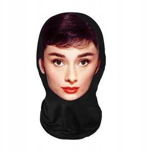 Kominiarka MASKA IMPREZA Narty Motor MIKROFIBRA NADUK 3D COSPLAY Audrey - Czapki i chusty sportowe damskie - miniaturka - grafika 1