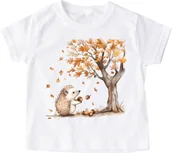 Koszulki dla dziewczynek - Koszulka z jeżem na Dzień Jeża - wzór jeż120 - miniaturka - grafika 1