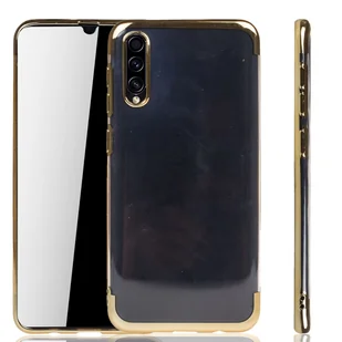 Etui na telefon Samsung Galaxy A30s Gold - Clear - silikonowe etui z TPU w kolorze przezroczystego złota - Etui i futerały do telefonów - miniaturka - grafika 1
