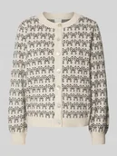 Swetry damskie - Kurtka z dzianiny z listwą guzikową model ‘BRIELLE’ - miniaturka - grafika 1