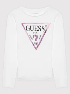 Guess Bluzka J84I36 K8HM0 Biały Regular Fit - Bluzki damskie - miniaturka - grafika 1