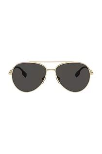 Okulary przeciwsłoneczne - Burberry okulary przeciwsłoneczne damskie kolor szary - grafika 1
