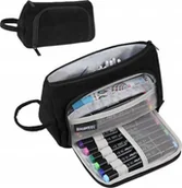 Kosmetyczki, organizery i kuferki - Haweel Kosmetyczka Podróżna Piórnik Organizer Pojemnik na Kosmetyki do Salonu / HWL2131B - miniaturka - grafika 1