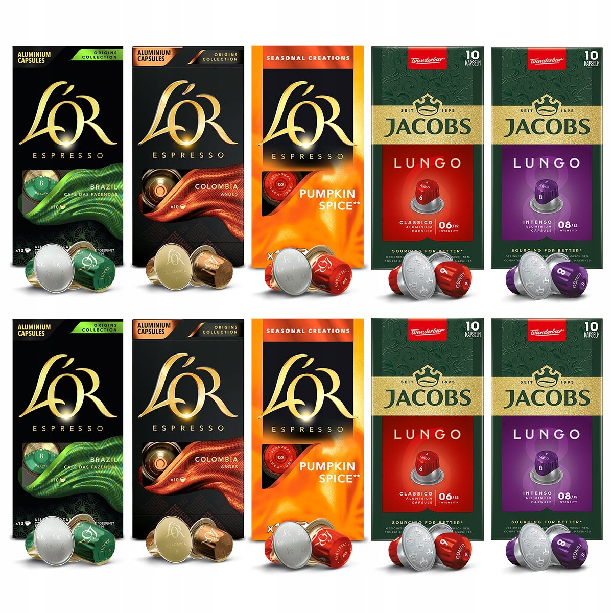 Kapsułki Jacobs L'or do Nespresso(r)* zestaw mix z Pumpkin Spice 100szt